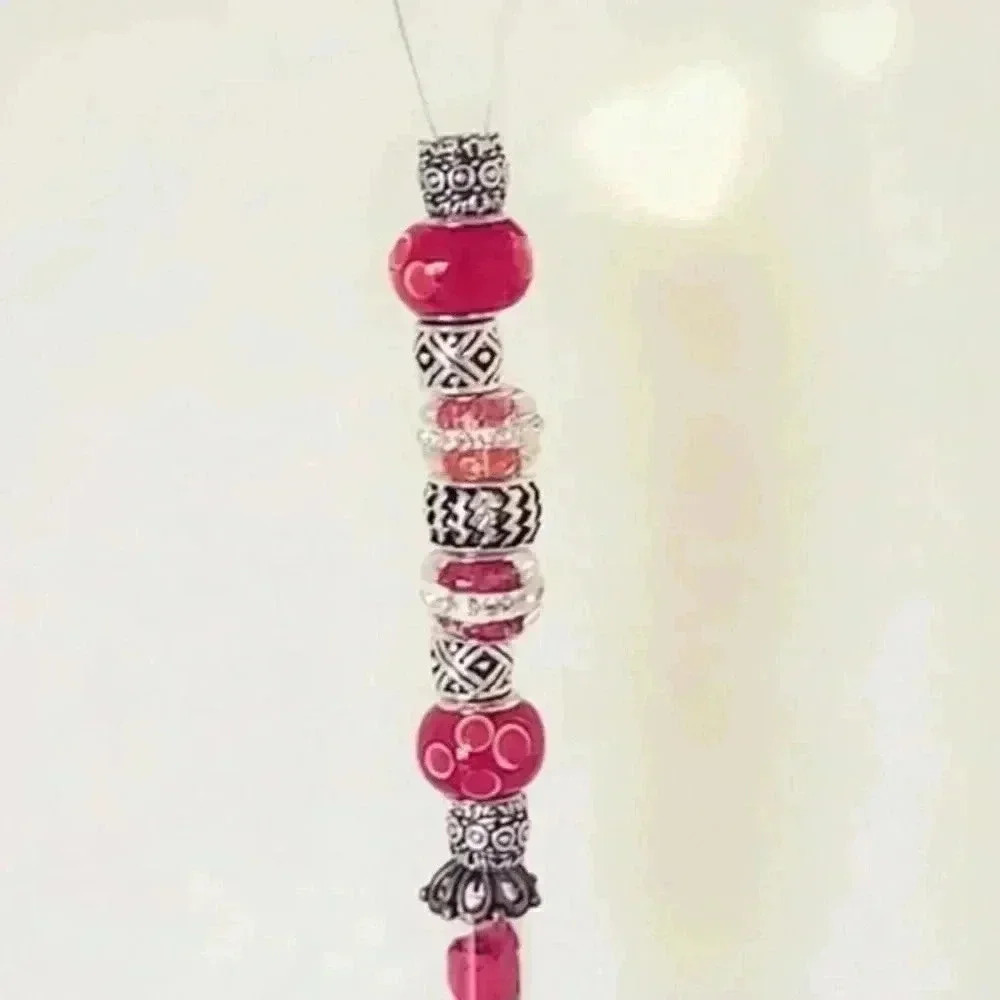Enchanted Rose Rear View Mirror Hanger - Picture 3 of 3